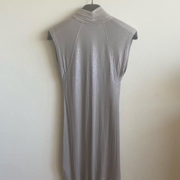 French Connection Shimmery Silver Dress - Picture 6 of 7